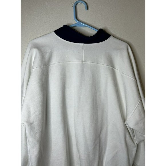 Disabled American Veterans Sweater  White Embroidered Blue Collar Size XL Tall - Picture 10 of 10